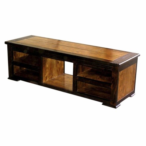 MebleTV DKD Home Decor 140 x 45 x 45 cm Ceimnobrązowy Drewno akacjowe