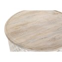 Stolik DKD Home Decor Biały Naturalny Aluminium Drewno mango 81 x 81 x 45 cm