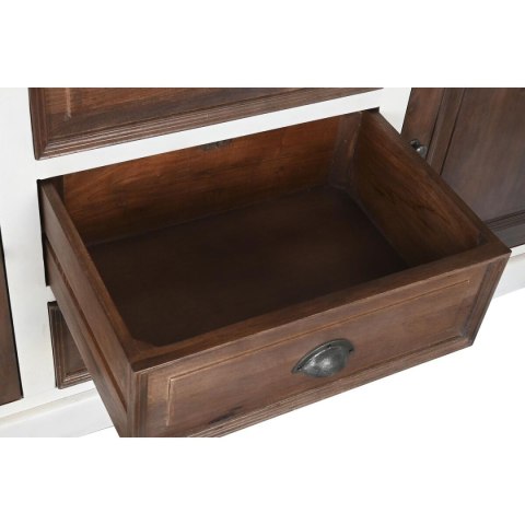Kredens DKD Home Decor Biały Ceimnobrązowy Drewno mango 180 x 46 x 83 cm