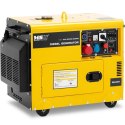 Agregat prądotwórczy generator prądu Diesel 16 l 240/400 V 5000 W AVR