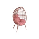 Fotel ogrodowy DKD Home Decor 90 x 65 x 151 cm Metal Terakota rattan syntetyczny