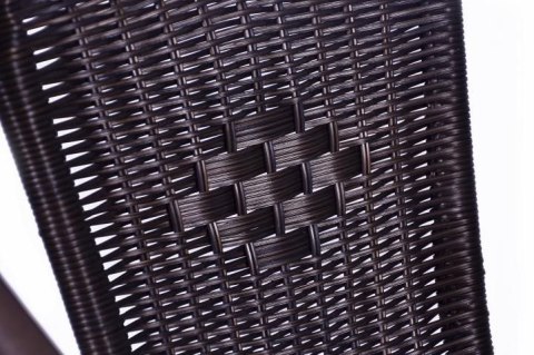 Zestaw balkonowy z plecionego polirattanu - 2 krzesła i stół