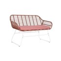 Zestaw Stół i 3 Krzesła DKD Home Decor 124 x 74 x 84 cm Metal rattan syntetyczny