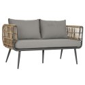 Zestaw Stół i 3 Krzesła DKD Home Decor Brązowy Aluminium rattan syntetyczny 144 x 67 x 74 cm