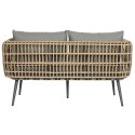 Zestaw Stół i 3 Krzesła DKD Home Decor Brązowy Aluminium rattan syntetyczny 144 x 67 x 74 cm