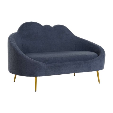 Sofa DKD Home Decor Niebieski Złoty Metal Chmury Scandi 155 x 75 x 92 cm