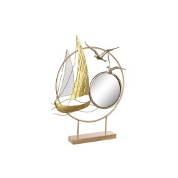 Figurka Dekoracyjna DKD Home Decor Lustro Złoty Metal Śródziemnomorski (53 x 9 x 67 cm)