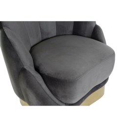 Krzesło DKD Home Decor 86 x 80 x 85 cm Szary Metal Biały Ciemny szary