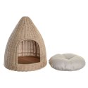 Łóżko dla zwierząt domowych DKD Home Decor 45 x 45 x 57 cm Naturalny Rattan