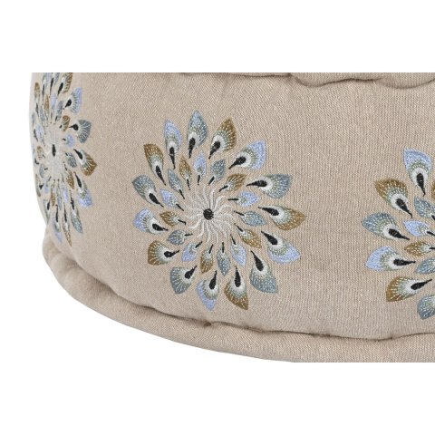 Puff DKD Home Decor Niebieski Beżowy