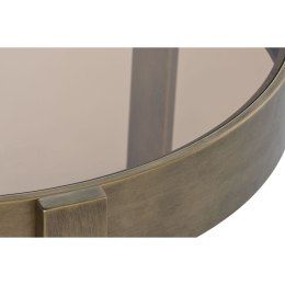 Stolik DKD Home Decor 77 x 77 x 42 cm Szkło Metal Aluminium