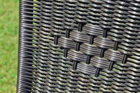 Zestaw mebli ogrodowych, 4 krzesła, szklany stół