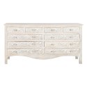 Komoda Home ESPRIT Biały Naturalny Drewno mango Drewno MDF 145 x 41 x 75 cm