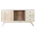 Kredens DKD Home Decor Biały Naturalny Drewno mango 145 x 42 x 75 cm