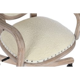 Krzesło Biurowe Home ESPRIT Biały Naturalny 52 x 50 x 98 cm 63 X 66 X 90 cm