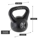 MAXXIVA Kettlebell, czarny, 22 kg