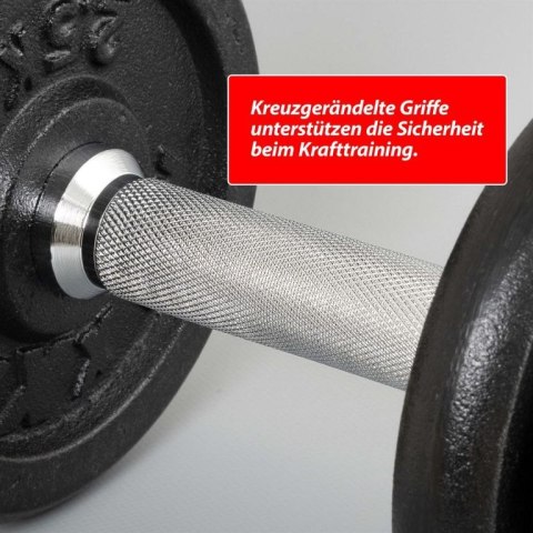 MAXXIVA Zestaw hantli żeliwnych, 2 x 15 kg MAXXIVA Zestaw hantli żeliwnych, 2 x 15 kg