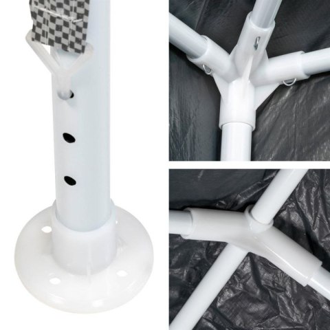 Namiot ogrodowy 3×6 m z systemem klik i bocznymi ściankami