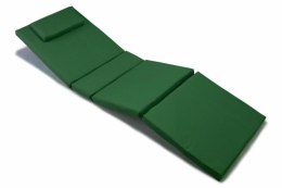 Poduszka na leżak ogrodowy ciemnozielona