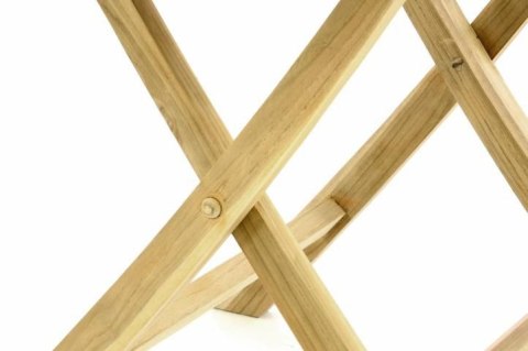 Stół składany DIVERO - drewno tekowe - 100 cm Stół składany DIVERO - drewno tekowe - 100 cm