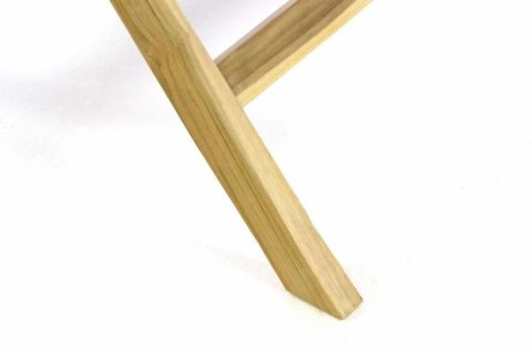 Stół składany DIVERO - drewno tekowe - 100 cm Stół składany DIVERO - drewno tekowe - 100 cm