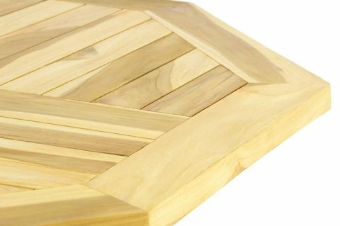 Stół składany DIVERO - drewno tekowe - 100 cm Stół składany DIVERO - drewno tekowe - 100 cm