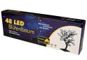 Dekoracyjne LED drzewo z kwiatami - 45 cm, zimna biel