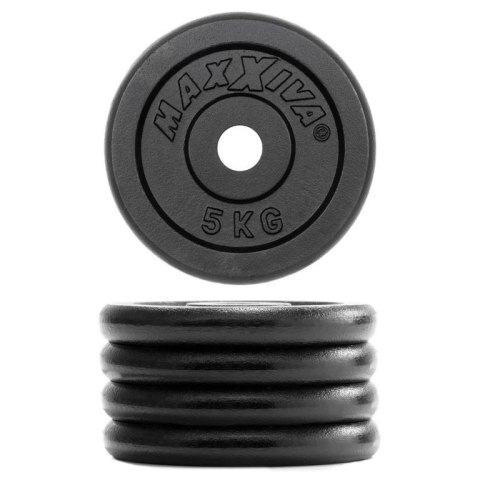 MAXXIVA Zestaw obciążników 4 x 5 kg, żeliwo MAXXIVA Zestaw obciążników 4 x 5 kg, żeliwo