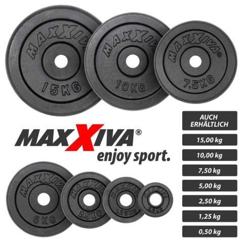 MAXXIVA Zestaw obciążników 4 x 5 kg, żeliwo MAXXIVA Zestaw obciążników 4 x 5 kg, żeliwo