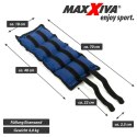 MAXXIVA Mankiety obciążające, 2 x 4 kg, niebieskie