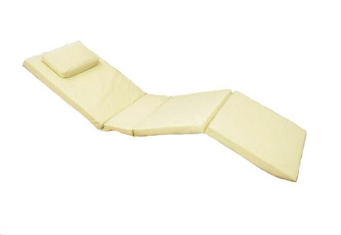 Poduszka na leżak Garth - kremowe