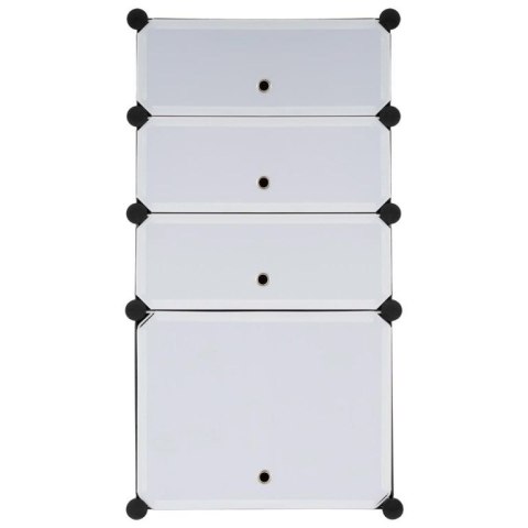 Szafka na buty - kolor czarno-biały