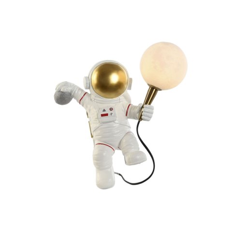 Lampa ścienna Home ESPRIT Biały Złoty Metal Żywica Nowoczesny Astronauta 26 x 21,6 x 33 cm