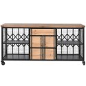 Komoda Home ESPRIT Metal Jodła Loft 122 x 37 x 58,5 cm