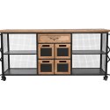 Komoda Home ESPRIT Metal Jodła Loft 122 x 37 x 58,5 cm