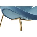 Krzesło do Jadalni Home ESPRIT Niebieski Złoty 63 x 57 x 73 cm