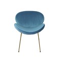 Krzesło do Jadalni Home ESPRIT Niebieski Złoty 63 x 57 x 73 cm