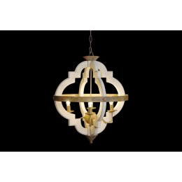 Lampa Sufitowa Home ESPRIT Biały Brąz Żelazo Jodła 40 W 63 x 63 x 74 cm