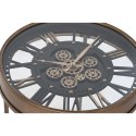 Stolik Home ESPRIT Czarny Złoty Metal Szkło 48 x 48 x 51 cm