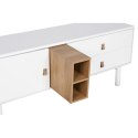 MebleTV Home ESPRIT Biały Naturalny polipropylen Drewno MDF 140 x 40 x 55 cm