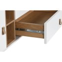 MebleTV Home ESPRIT Biały Naturalny polipropylen Drewno MDF 140 x 40 x 55 cm