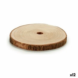 Pień Drewniany Dekoracyjny Ø 24,5 cm Brązowy (12 Sztuk)