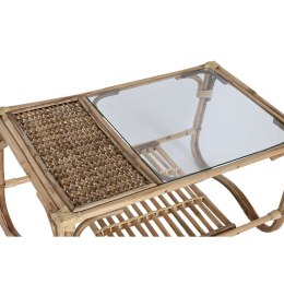 Stolik Home ESPRIT Naturalny Bambus Rattan 76 x 46 x 40 cm