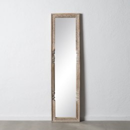 Lustro do Garderoby Biały Naturalny Szkło Drewno mango Drewno MDF Pionowy 48,26 x 7 x 183 cm