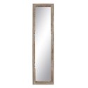 Lustro do Garderoby Biały Naturalny Szkło Drewno mango Drewno MDF Pionowy 48,26 x 7 x 183 cm