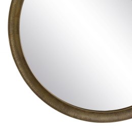 Lustro ścienne 88,2 x 2,5 x 88,2 cm Okrągły Złoty Aluminium