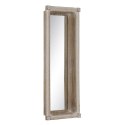 Lustro ścienne Biały Naturalny Szkło Drewno mango Drewno MDF Pionowy 106,6 x 12,7 x 38 cm