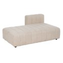 Sofa Beżowy Poliester Żelazo 148 x 100 x 66 cm