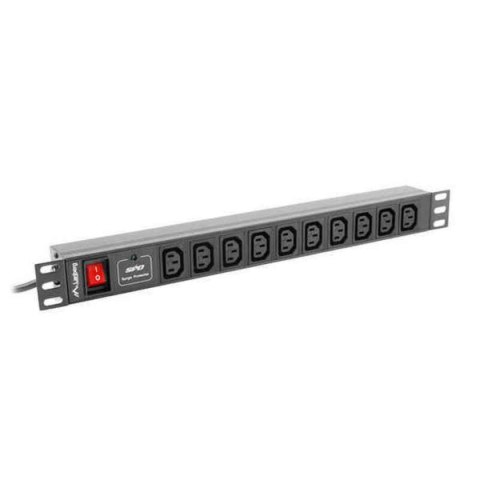 Listwa zasilająca Lanberg PDU-10I-0200-IEC-BK Czarny