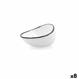 Zlewnia Ariane Vital Filo Biały Czarny Ceramika 12,5 cm (8 Sztuk)